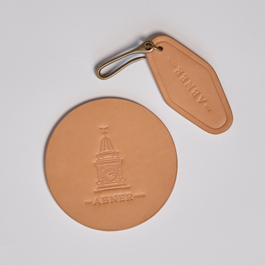 Leather Keychain (Brass Fishhook)