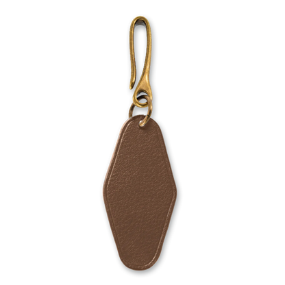 Leather Keychain (Brass Fishhook)